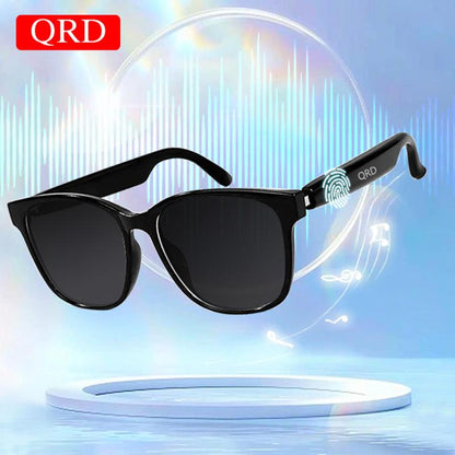 Smart Glasses, Multifunctional Anti-Blue Light Glasses, Touch Control Wireless Glasses for Women, Bluetooth-Compatible Smart Glasses for Men & Women, Stocking Fillers Gift