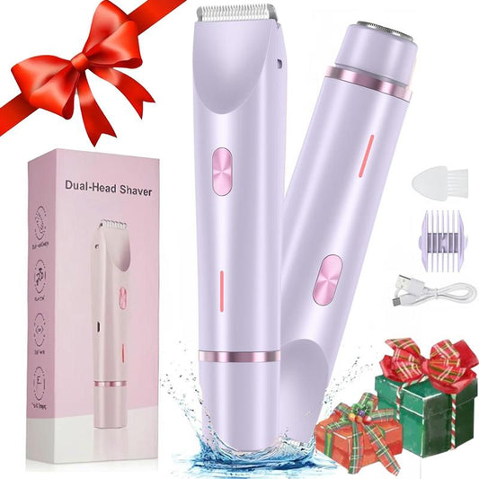 Mother'S Day Gift, Electric Hair Trimmer for Women, 1 Box Rechargeable 2 in 1 Body & Facial Diffuser Hair Removal Double Head Trimmer for Face Underarm Legs, Gifts for Girl, Women'S Electric Shaver, Bikini Shaver for Women