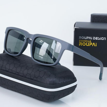 S12100-Sunglasses Driving Uv-Proof Sun-Proof Square round Face Sunglasses Driving Polarized Light Sun-Shade Glasses Modern Eyeglass，Tr90 Ultra-Lightweight Temple Material ，Chromium Alloy Glasses Are Shock-Resistant and Scratch-Proof.