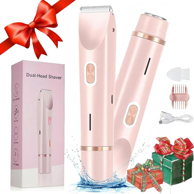 Mother'S Day Gift, Electric Hair Trimmer for Women, 1 Box Rechargeable 2 in 1 Body & Facial Diffuser Hair Removal Double Head Trimmer for Face Underarm Legs, Gifts for Girl, Women'S Electric Shaver, Bikini Shaver for Women