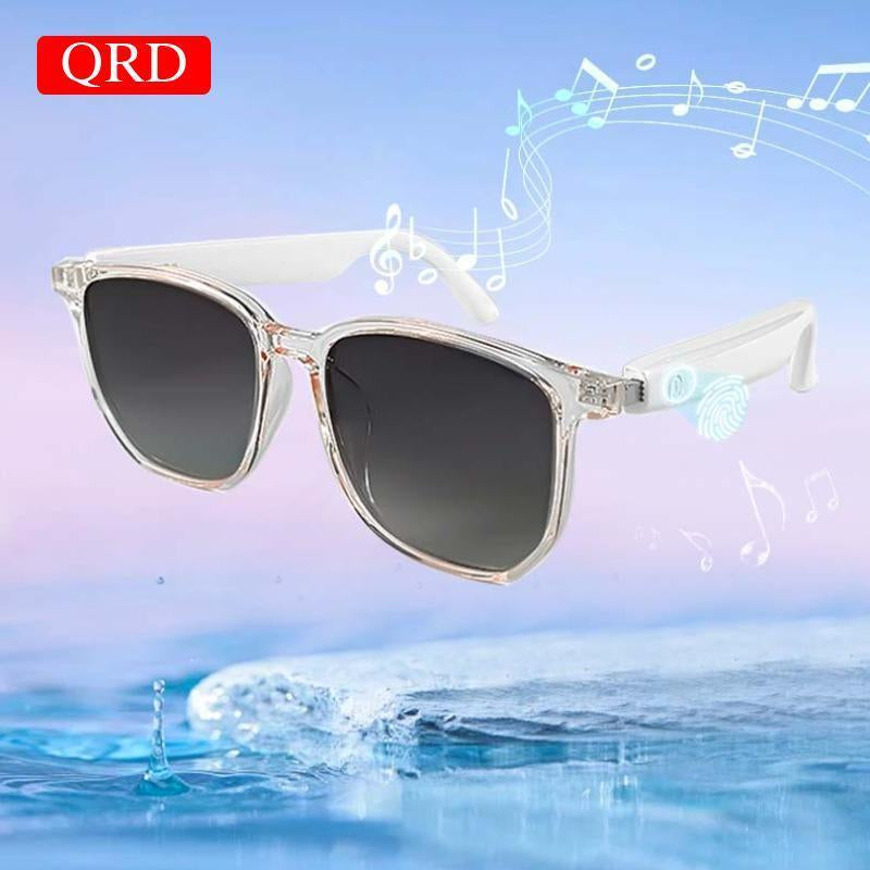 Smart Glasses, Multifunctional Anti-Blue Light Glasses, Touch Control Wireless Glasses for Women, Bluetooth-Compatible Smart Glasses for Men & Women, Stocking Fillers Gift