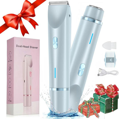 Mother'S Day Gift, Electric Hair Trimmer for Women, 1 Box Rechargeable 2 in 1 Body & Facial Diffuser Hair Removal Double Head Trimmer for Face Underarm Legs, Gifts for Girl, Women'S Electric Shaver, Bikini Shaver for Women