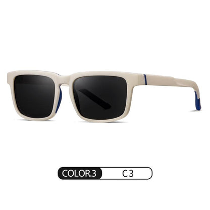 S12100-Sunglasses Driving Uv-Proof Sun-Proof Square round Face Sunglasses Driving Polarized Light Sun-Shade Glasses Modern Eyeglass，Tr90 Ultra-Lightweight Temple Material ，Chromium Alloy Glasses Are Shock-Resistant and Scratch-Proof.