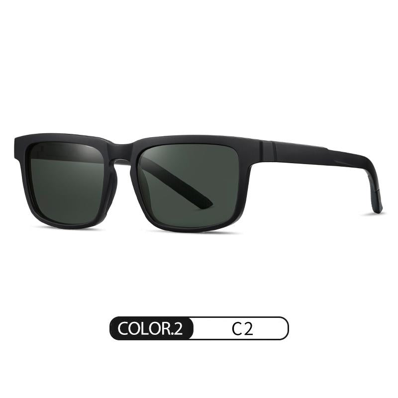 S12100-Sunglasses Driving Uv-Proof Sun-Proof Square round Face Sunglasses Driving Polarized Light Sun-Shade Glasses Modern Eyeglass，Tr90 Ultra-Lightweight Temple Material ，Chromium Alloy Glasses Are Shock-Resistant and Scratch-Proof.